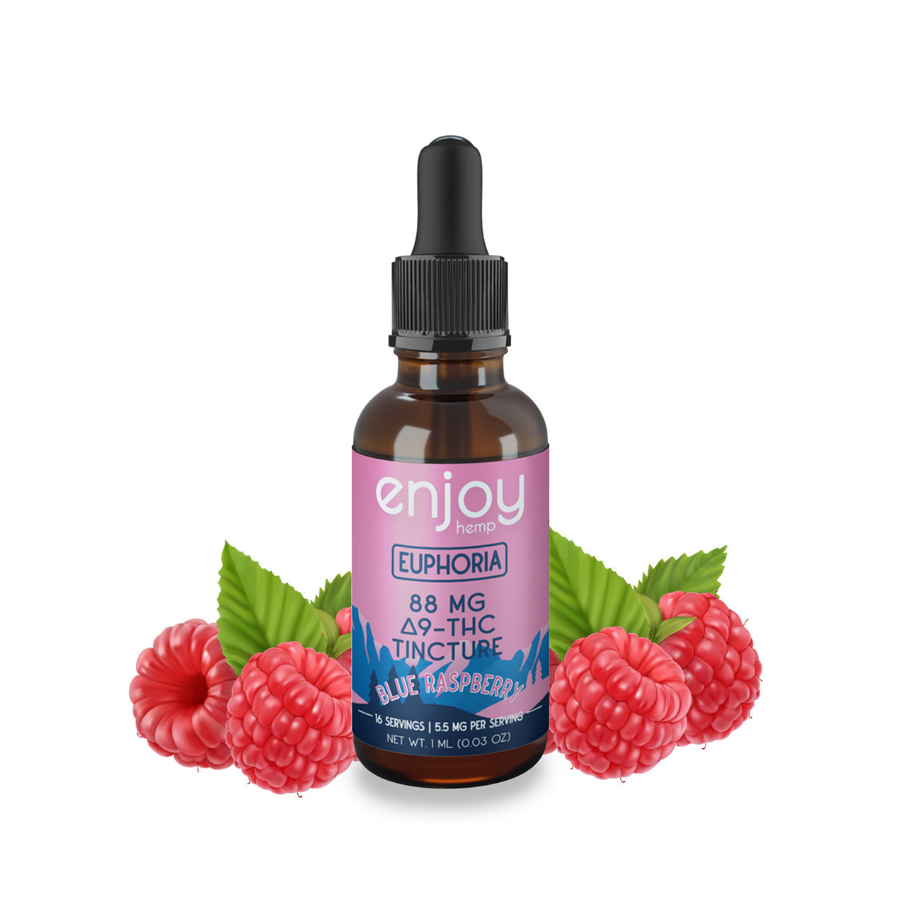 EUPHORIA DELTA 9 Tincture - 88 MG DELTA 9 THC