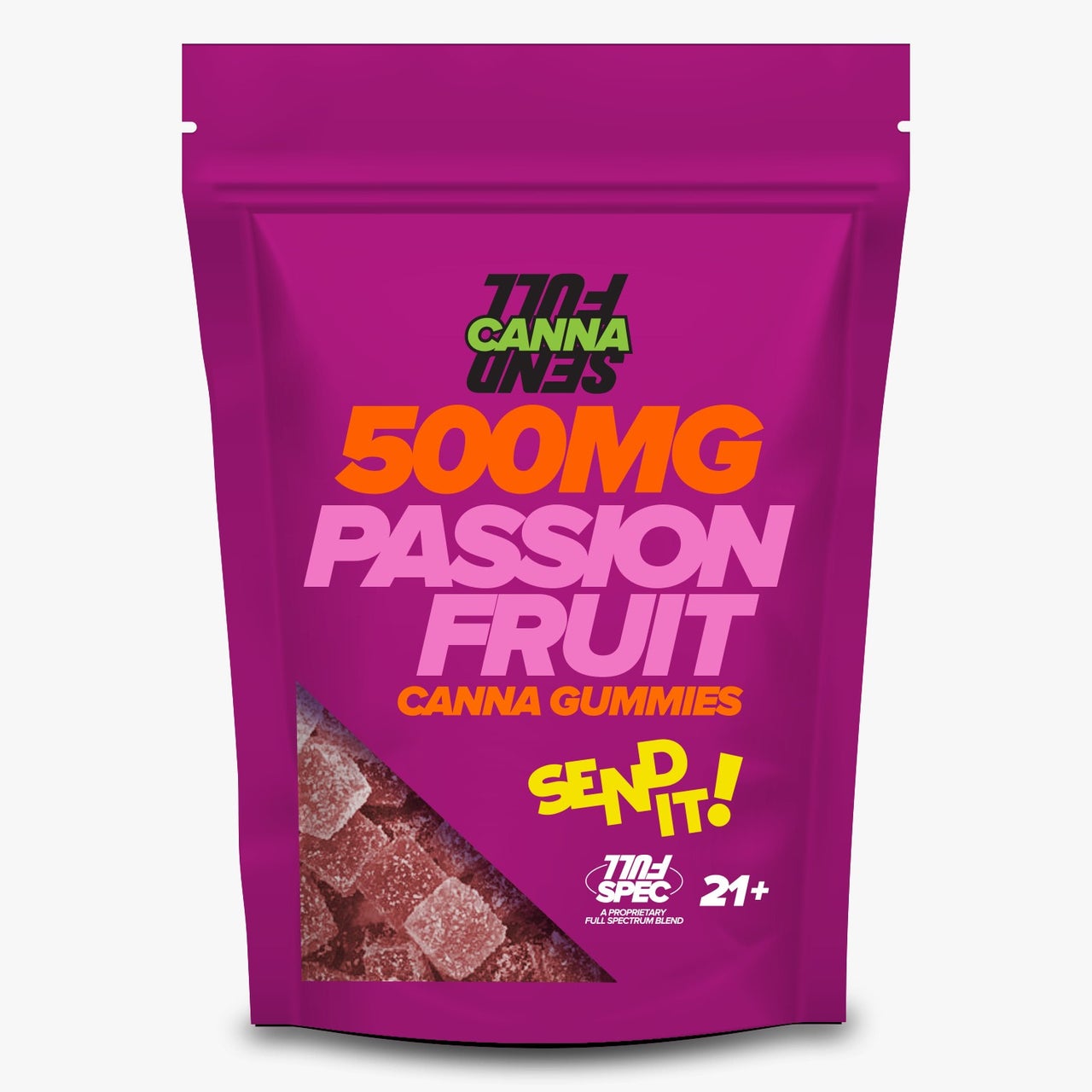 FullSend Delta 8 Canna Gummy 500mg - Passion Fruit