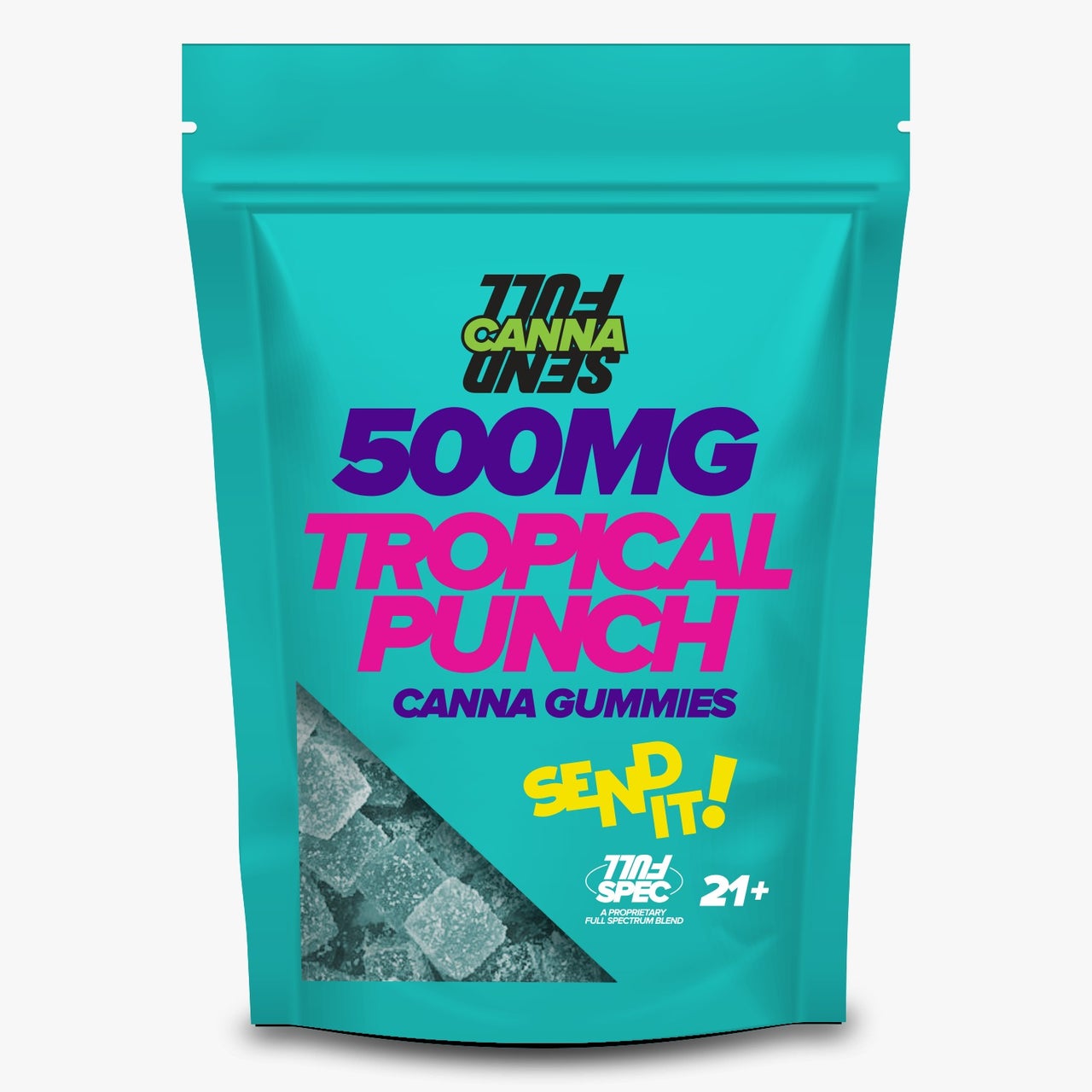 FullSend Delta 8 Canna Gummy 500mg- Tropical Punch