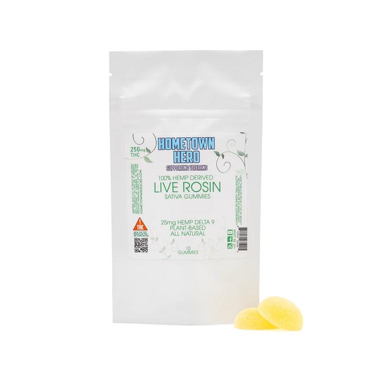 Delta-9 Live Rosin Gummies (Sativa) - Vegan and gluten-free