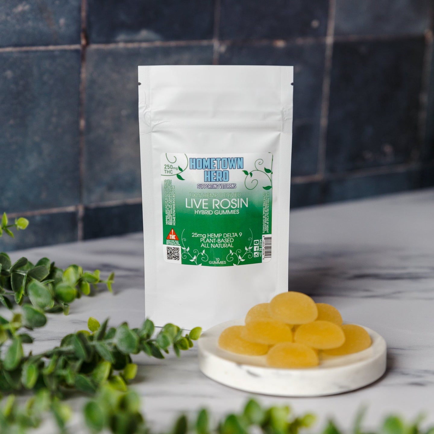 Delta-9 Live Rosin Gummies (Hybrid) - Vegan and gluten-free